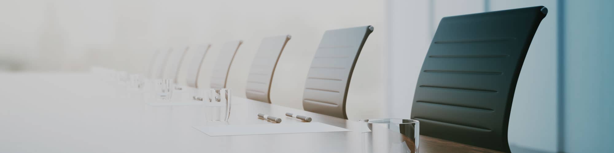 Row of chairs at Aspen Morris office in London