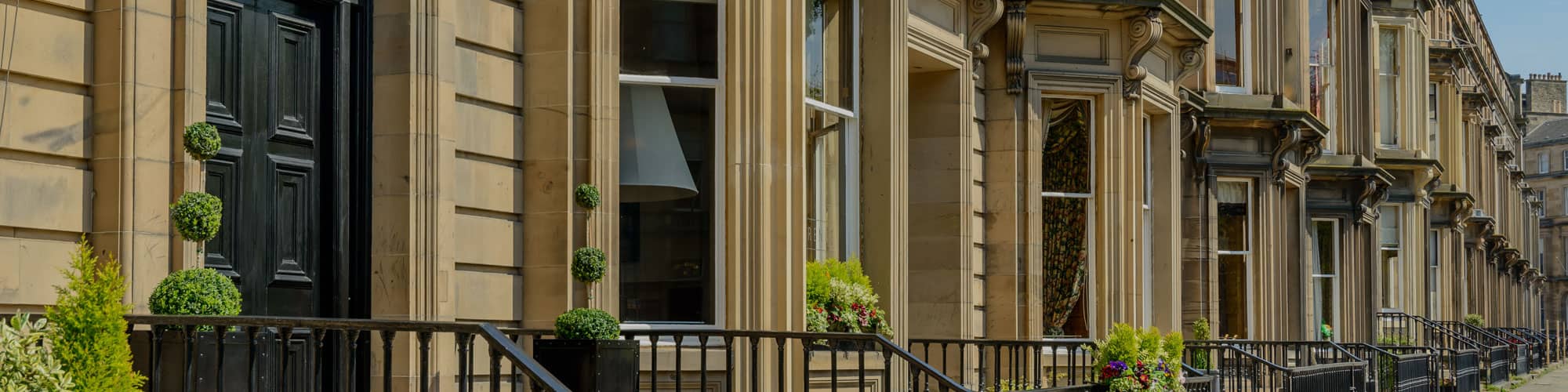 Row of houses in London