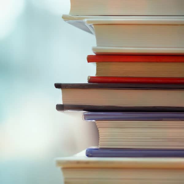 Stack of criminal law books