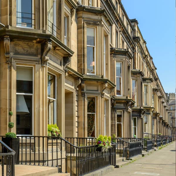 Row of houses in London